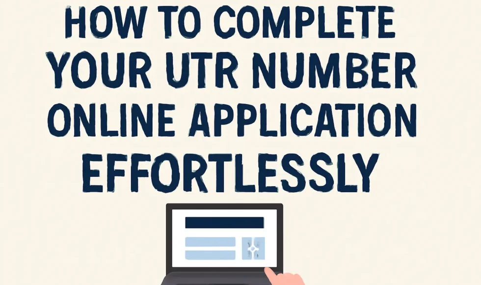 utr number online application