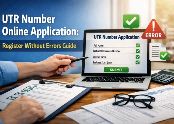 utr number online application