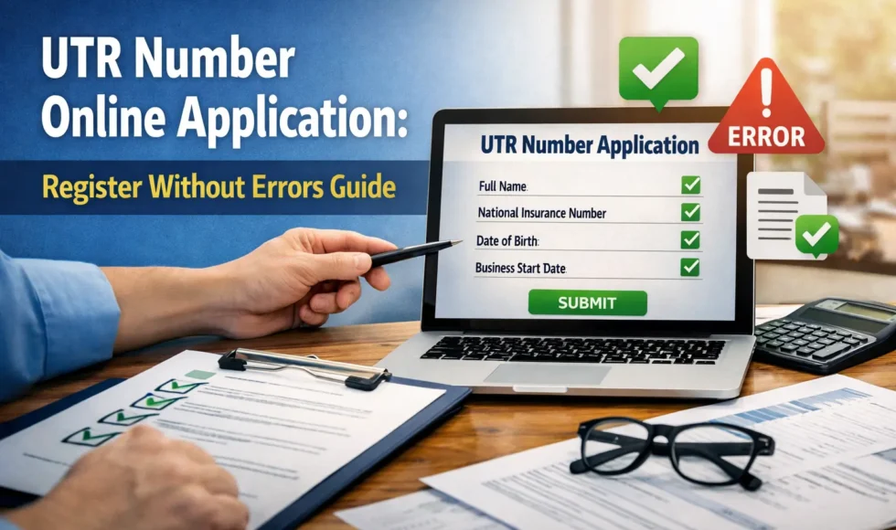 utr number online application
