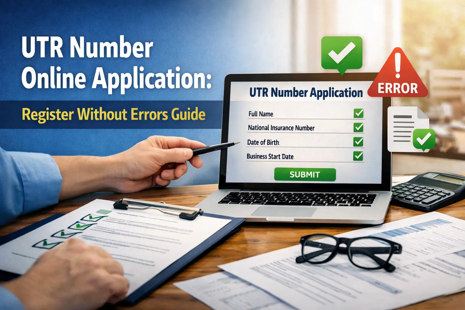 UTR Number Online Application: Register Without Errors Guide